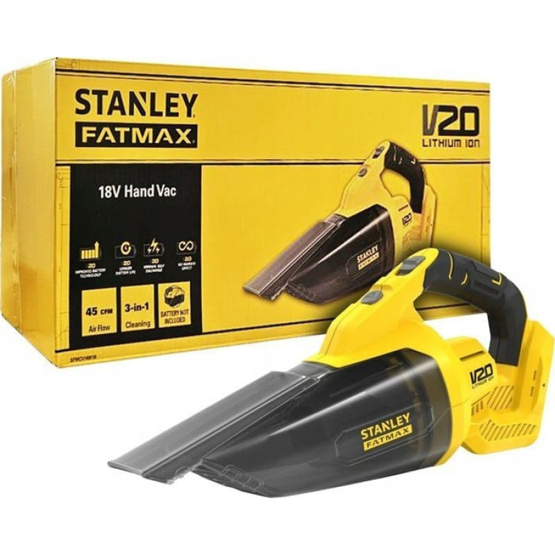 Stanley Odkurzacz ręczny Stanley STANLEY ODKURZACZ RĘCZNY V20 SFMCVH001B