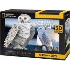Cubic Fun Puzzles 3D Snowy Owl
