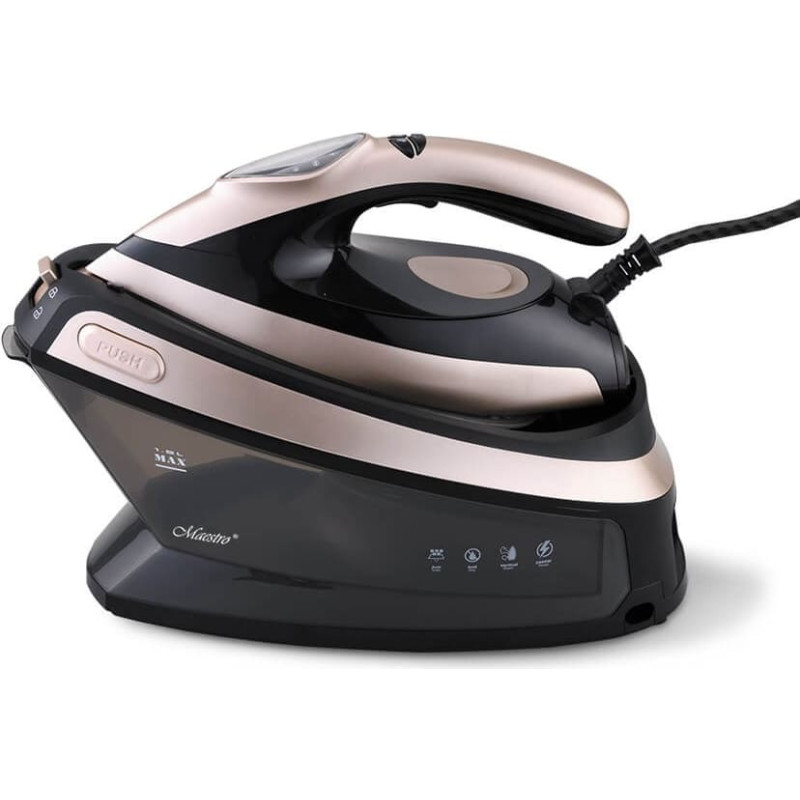 Maestro MR-320C tvaika gludināšanas stacija 2400 W 1,5 l Keramikas gludināšanas virsma Melna, Rozā zelta