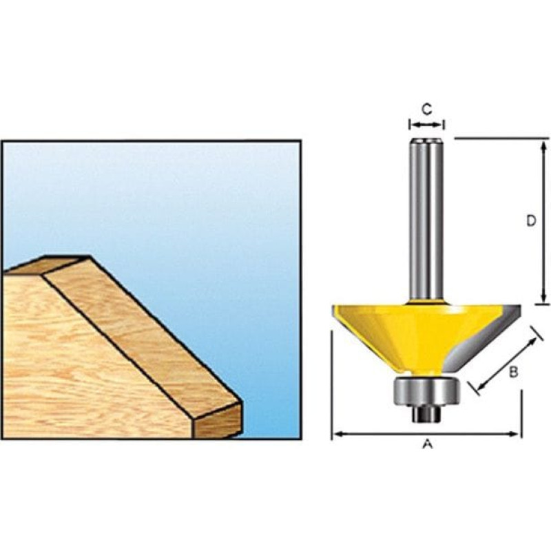 Makita Frez do fazowania Economy z łożyskiem 23mm (D-09494)