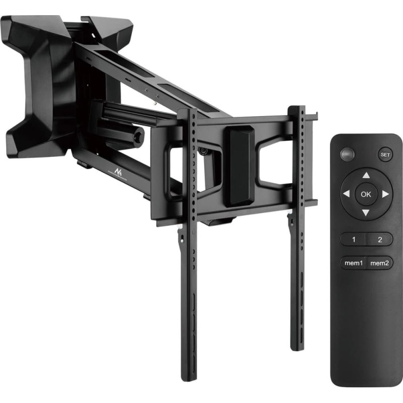 Maclean Uchwyt elektryczny do TV nad kominek Maclean, max VESA 600x400, pilot wifi, 37