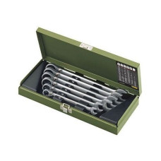 Proxxon Zestaw kluczy płasko-oczkowych z grzechotką 10-19mm 6szt. (PR23124)