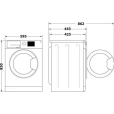 Indesit Pralka Indesit Pralka INDESIT MTWSE 61294 WK EE