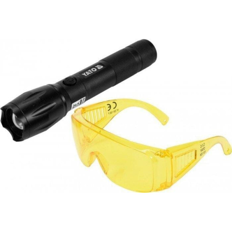 Yato Latarka Yato YATO LATARKA AKUMULATOROWA UV 1W + OKULARY