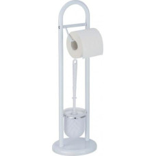 Wenko rolka toalety z uchwytem na szczotki toaletowe Siena 63 cm stalowa biała