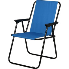 Royokamp Krzesło turystyczne z podłokietnikami, składane niebieskie