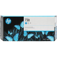 HP Tusz HP HP Atrament/HP 738 300-ml Cyan DesignJet Ink