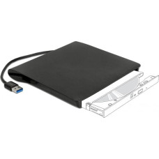Delock Kieszeń Delock na dyski 5.25″ Ultra Slim SATA 9,5 mm do USB Typ-A męski (42603)