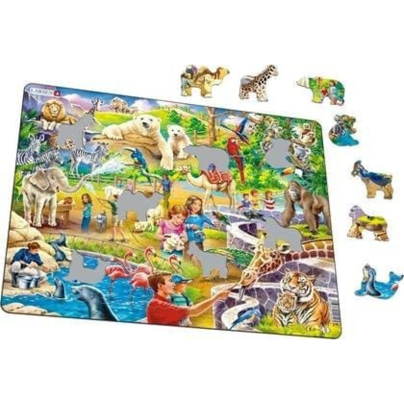 Larsen Układanka Puzzle zoo Maxi