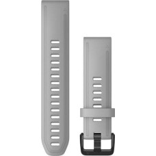 Garmin Pasek silikonowy na nadgarstek QuickFit 20 (pudrowy szary / czarna sprzączka) (010-12866-00)