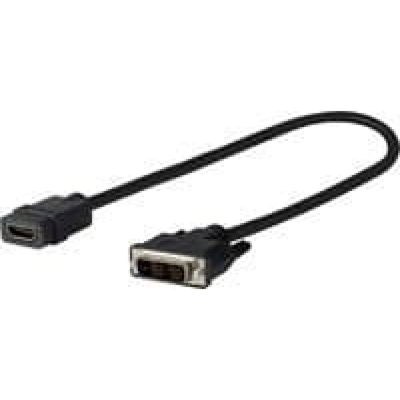 Vivolink Kabel VivoLink HDMI - DVI-D 0.2m czarny (PRODVIADAPHDMI)