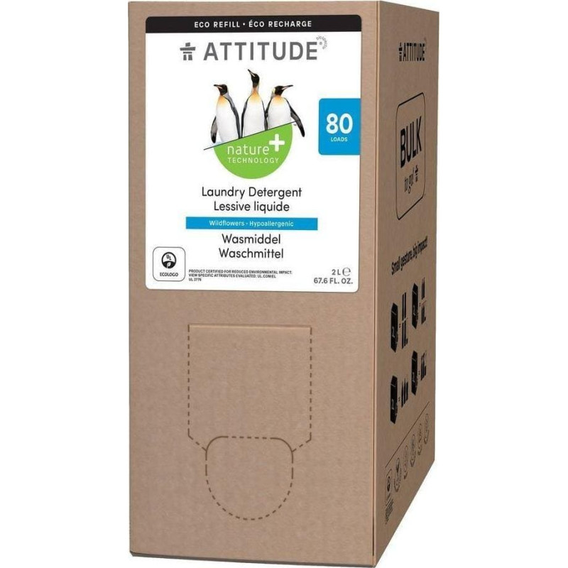 Attitude Attitude, Płyn do prania, wildflowers, 80 prań, 2L