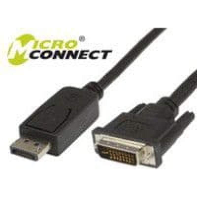 Microconnect Kabel MicroConnect DisplayPort - DVI-D 3m czarny (DP-DVI-MM-300)