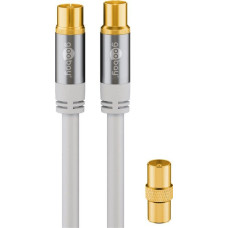 Goobay goobay TV antenna cable 135dB white 10m -4x shielded