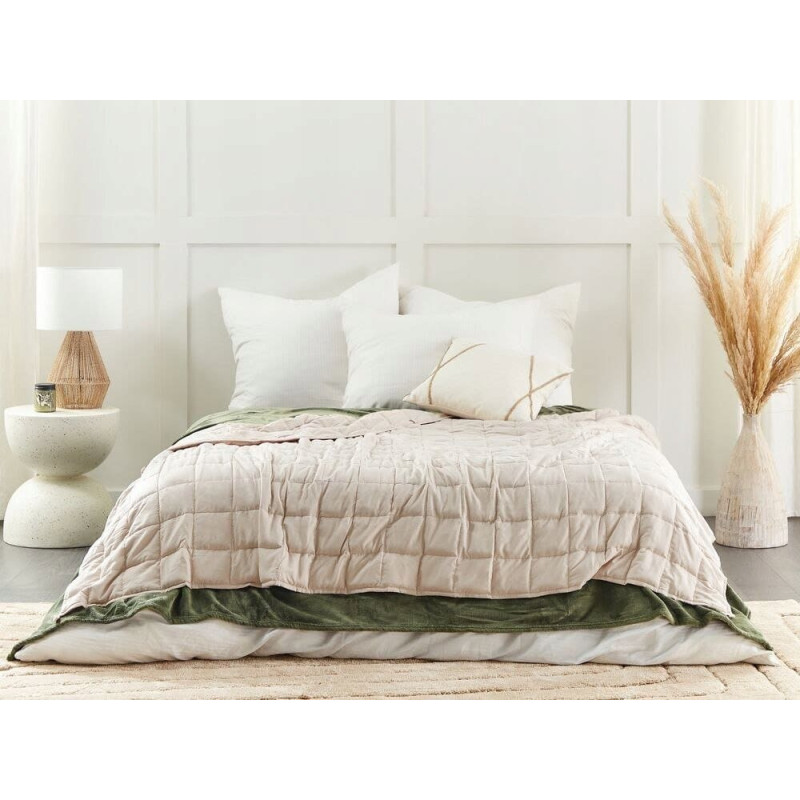 Beliani Kołdra obciążeniowa 8kg 135 x 200 cm beżowa NEREID Lumarko!