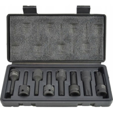 Awtools AWTOOLS KLUCZE UDAROWE TRZPIENIOWE TORX 8szt. BLACK LINE