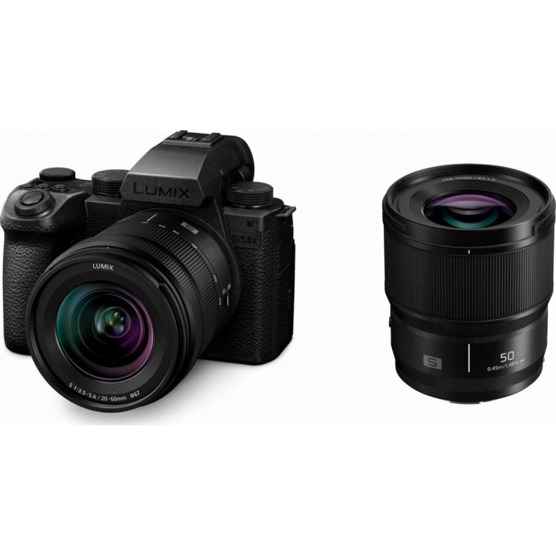 Panasonic Lustrzanka Panasonic Panasonic Lumix S5 II X LUMIX S 20-60 mm F/3,5-5,6 + Lumix S 50mm/F1,8