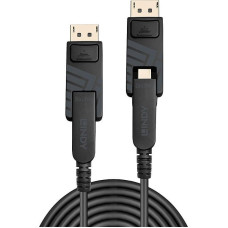 Lindy LINDY 50m Fibre Optic Hybrid DisplayPort 1.4 Cable