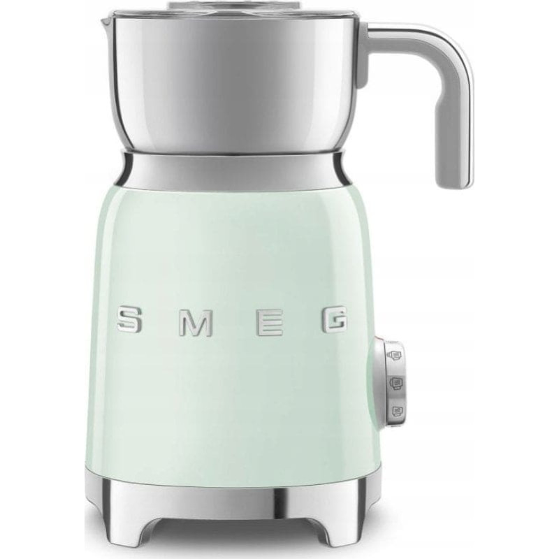 Smeg Spieniacz do mleka Smeg Smeg MFF11PGEU napěňovač mléka, 500 W, 600 ml / 2,5 šálku, horká čokoláda / mléko, lehká pěna, pastelově zelený