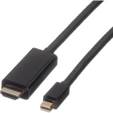 Roline Kabel Roline DisplayPort Mini - HDMI 1m czarny (JAB-3360277)