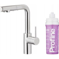 KFA Bateria kuchenna KFA DUERO PURE BASIC PULL-OUT BATERIA KUCHENNA Z FUNKCJĄ FILTRACJI WODY I WYCIĄGANĄ WYLEWKĄ + ZESTAW FILTRUJĄCY PROFINE LILAC S, INOX