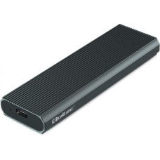 Qoltec Enclosure for M.2 SSD | NVMe | PCIe | USB3.1 | 10Gb/s | 4TB | Graphit
