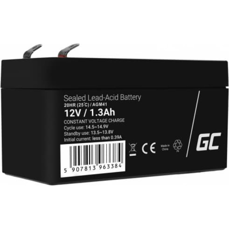 Green Cell Battery AGM VRLA 12V 1.3Ah