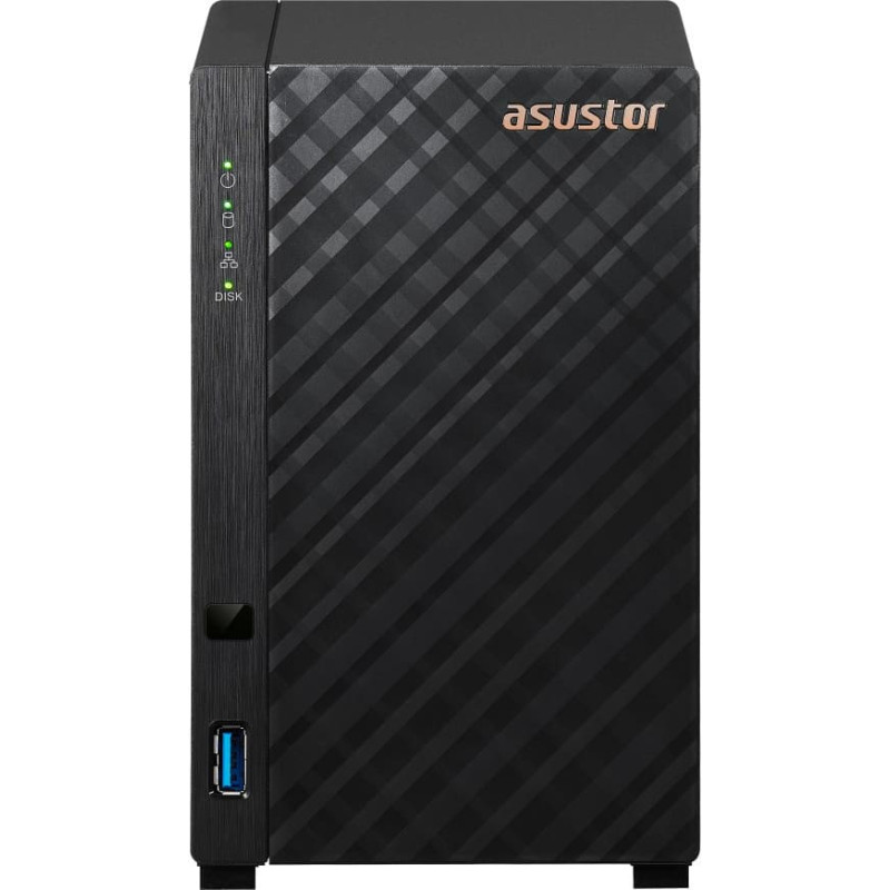 Asustor AS1102TL NAS/krātuves serveris Mini tornis Realtek RTD1619B 1 GB DDR4 0 TB ADM Melns