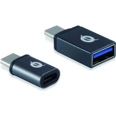 Conceptronic Adapter USB Conceptronic DONN04G USB-C - USB Szary  (DONN04G)