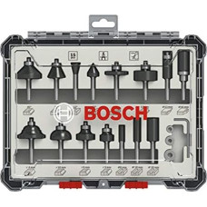 Bosch BOSCH ZESTAW FREZÓW 15szt. UCHWYT 6mm B2607017471