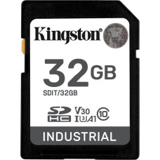 Kingston Industrial 32 GB SDHC (schwarz, UHS-I U3, Class 10, V30, A1)