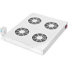 Digitus Klimatyzator dachowy do zmiennej instalacji 483 mm Szary (DN-19 FAN-4-HO)