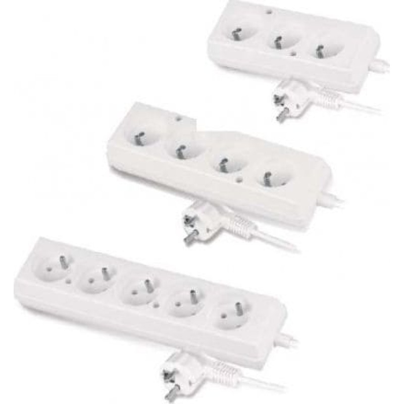 Awtools przedłużacz domowy biały 3 gniazda 3,0m z uziemieniem (AW24621)