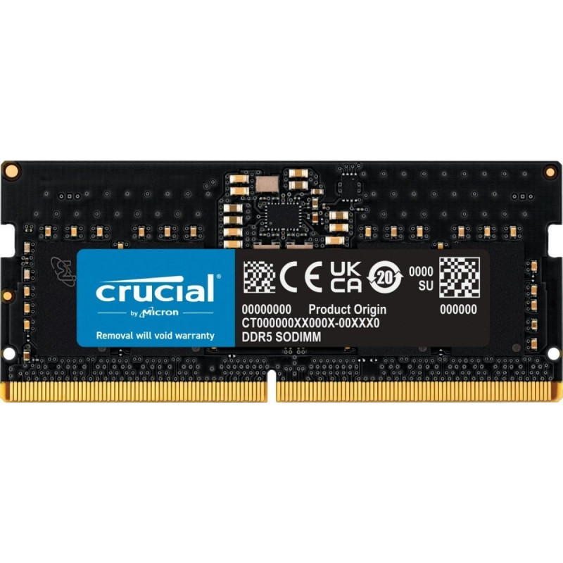 Crucial Pamięć do laptopa Crucial Pamięć do notebooka DDR5 SODIMM 8GB/5600 CL46 (16Gbit)