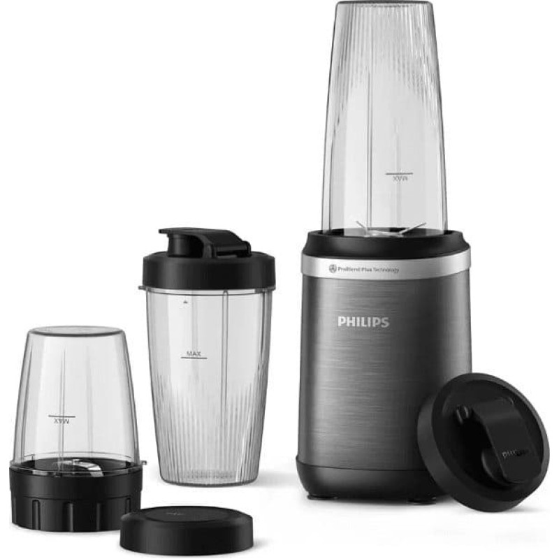 Philips Blender kielichowy Philips Philips Blender | HR2767/00 | Tabletop | 1000 W | Jar material Plastic | Jar capacity 0.3 + 0.5 + 0.7 L | Ice crushing | Black one size