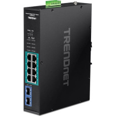 Trendnet Trendnet TI-PGM102 łącza sieciowe Gigabit Ethernet (10/100/1000) Obsługa PoE Czarny