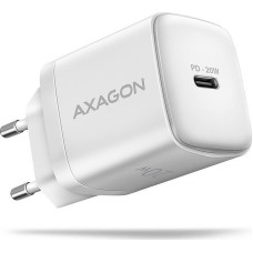 Axagon Ładowarka Axagon AXAGON ACU-PD20W, ładowarka sieciowa 20W, 1x port USB-C, PD3.0/PPS/QC4+/AFC/Apple, biała