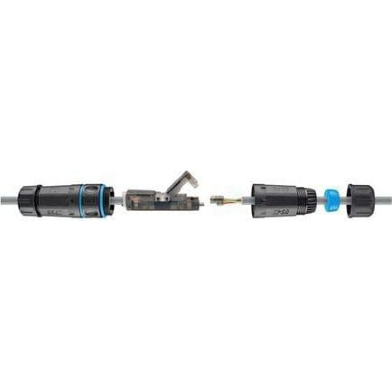 Goobay Złącze kabla sieciowego na zewnątrz (IP68) LAN , CAT 6A UTP unshielded 44416