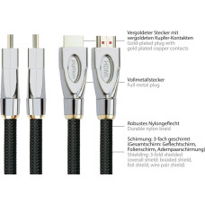 Python Kabel PYTHON Python HDMI« 2.1 Kabel 8K UHD-2 Nylongeflecht schwarz 2m