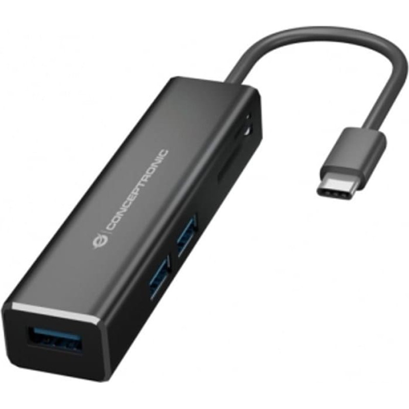 Conceptronic Adapter USB Conceptronic CONCEPTRONIC 3-Port USB-C->USB-A 3.0/SD/MicroSD/TF card slot