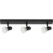 Orno Lampa sufitowa Orno RIO SP 3, oprawa ścienno-sufitowa, GU10 max. 3x60W, IP20, czarna