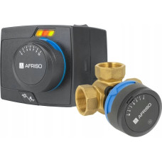 Afriso Zawór mieszający 3-drogowy obrotowy ARV 382 Vario ProClick + ARM 343 ProClick, DN20, Rp3/4