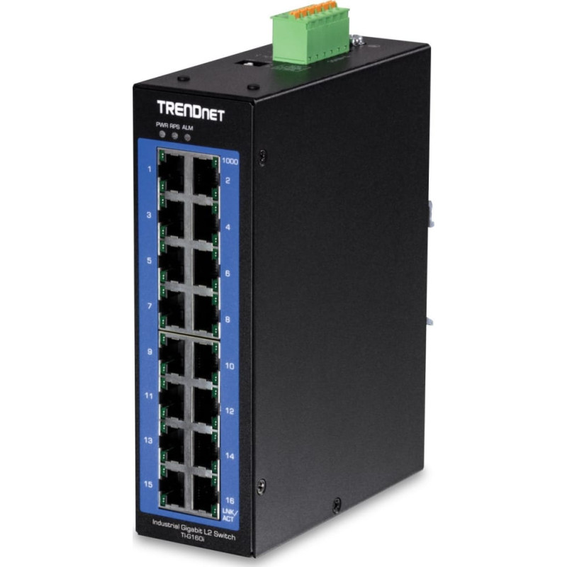Trendnet Switch TRENDnet TRENDnet 16-Port Industr. Gigabit L2 Managed DIN-Rail Switch