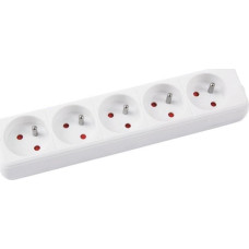 Office Products Przedłużacz OFFICE PRODUCTS,5 gniazd, 3m, z uziemieniem, biały