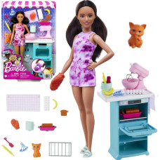 Barbie Lalka Barbie Barbie Kucharka z kotkiem (HCD44)
