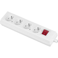 Volteo GNIAZDO POCZWÓRNE + WYŁĄCZNIK 16A 250V ROZBIERALNE B/U BIAŁE