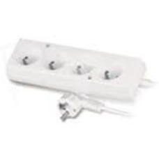 Plastrol Przedłużacz 4-gniazda z/u 10A 3m biały PS-470 (W-97481)
