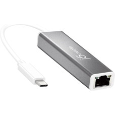 J5 Create j5create USB-C to Gigabit Ethernet Adapter; silver JCE133G-N