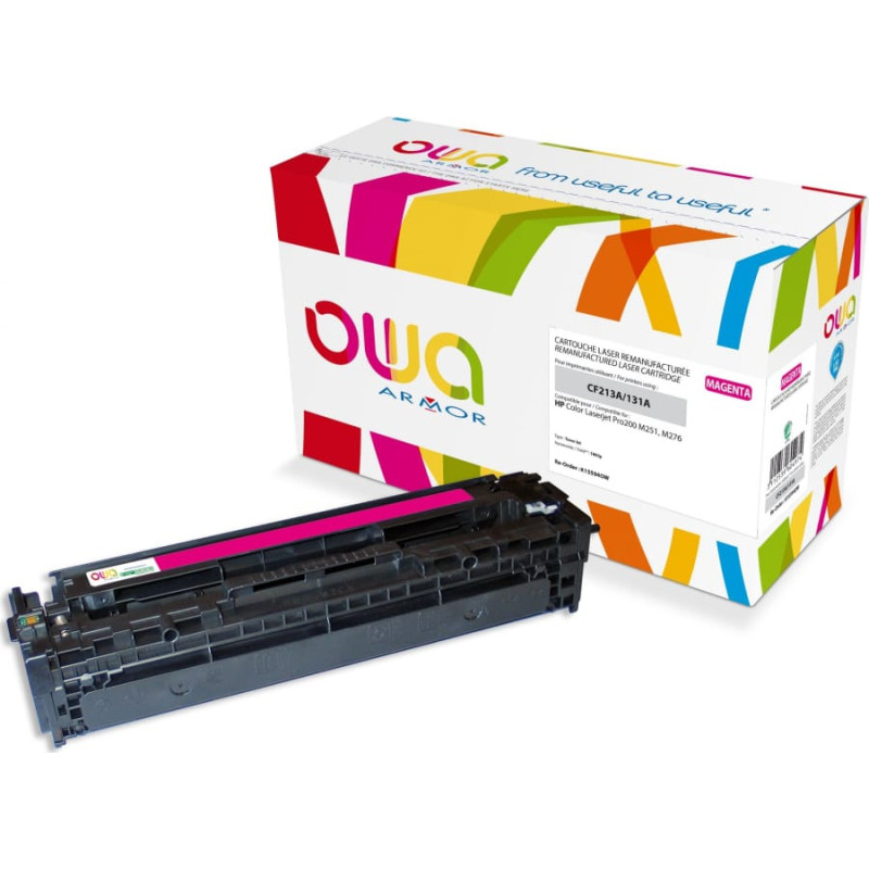 Armor Toner Armor Toner OWA Armor do HP Color Laserjet Pro 200 M251, M276, 1800 stron, CF213A, czerwona/magenta