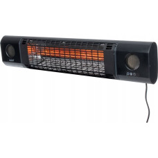 Sunred SUNRED | Heater | SOUND-2000W, Sun and Sound Ultra Wall | Infrared | 2000 W | Number of power levels | Suitable for rooms up to m² | Black | IP54